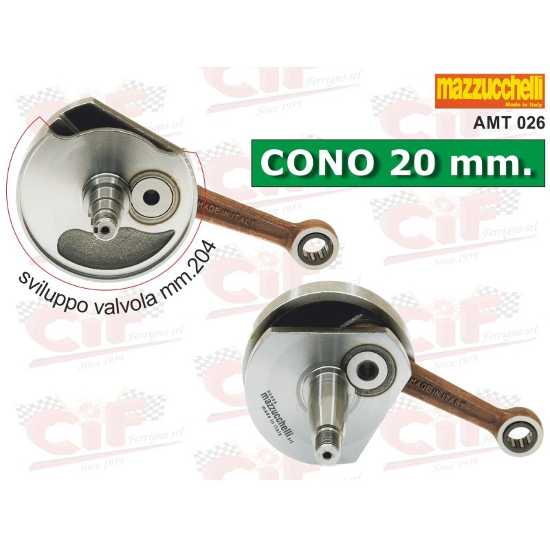 5163 ALBERO MOTORE MAZZUCCHELLI VESPA PK 50 XL- HP- RUSH APE 50