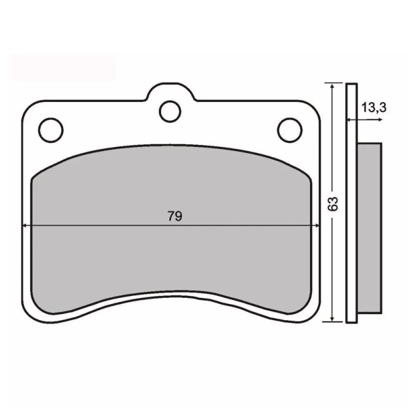 KIT 4 PASTIGLIE FRENO ANTERIORI PORTER 1000/1300 DAL 1992 AL 2009